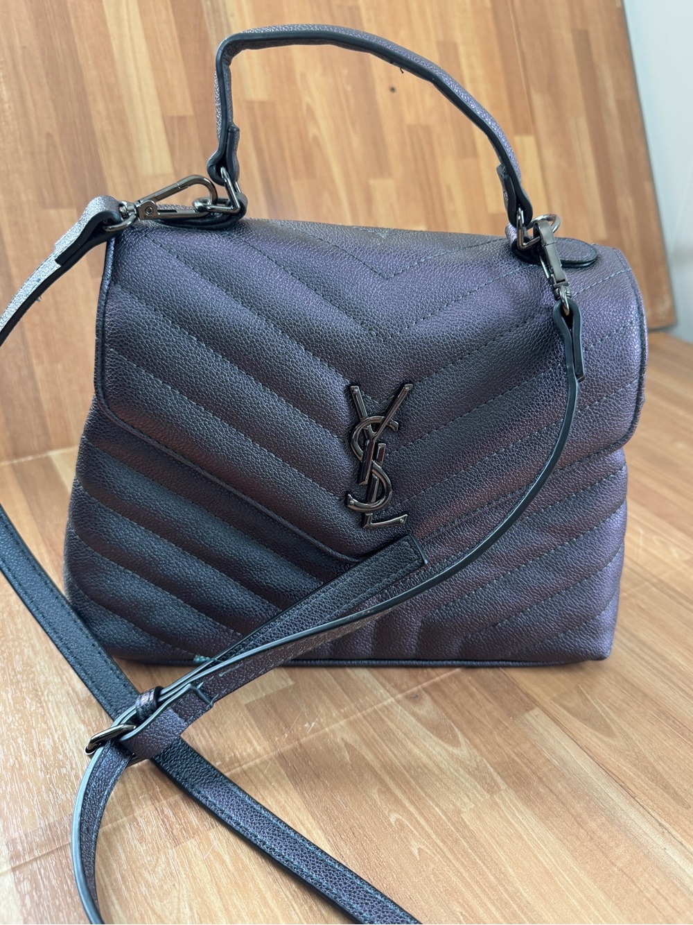 Dark gray crossbody bag